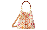 LOUIS VUITTON Leather Shoulder Bag, Crossbody Bag, Handbag Small Size Women's Brown & Beige