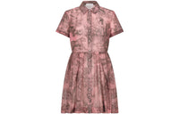 DIOR Short Sleeved Dress Women's Pink