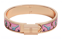 HERMES Clic Bangles Women's Rose Gold