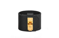 HERMES Goatskin Bangles Unisex Black