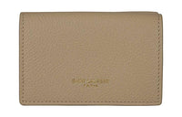 SAINT LAURENT Calfskin Wallet Regular Women's Light Brown
