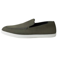 HERMES Mocassins Julian Casual Shoes Men's Green