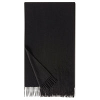 Loro Piana Cashmere Knit Scarves Men's Black