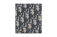 DIOR Jacquard Fabric Wallet Men's Beige/Black