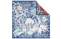 HERMES Silk Scarf Women's Light Marine Blue
