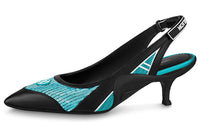 LOUIS VUITTON Irregular Heel High Heels Women's Peacock Blue