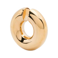 SAINT LAURENT Brass Clip On Earrings Women's Gold