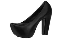 LOUIS VUITTON Puffy High Heels Women's Low-Top Black