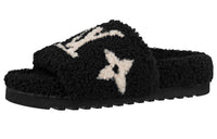 LOUIS VUITTON Paseo Comfort Mules 'Black With White Logo' Women's