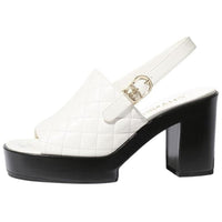 CHANEL Strap Sandals 9.5cm Women's White