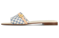 LOUIS VUITTON Revival Slide Slippers Women's Blue White