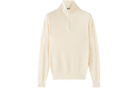 Loro Piana Akan Mock Neck Sweater Men's White