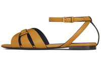 SAINT LAURENT Tribute Strap Sandals Women's Brown