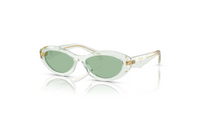 PRADA Irregular Shape Sunglasses Women's Transparent