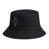 HERMES 100% Silk Cotton Bucket Hats Men's Black