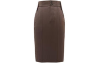 SAINT LAURENT Button Detailed Pencil Skirt