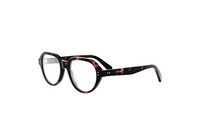 CELINE Acetate Irregular Shape Eyeglass Frames Men's Tortoiseshell