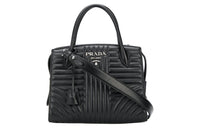 PRADA Calfskin One Shoulder Handbags Women's Black