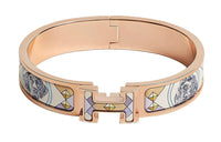 HERMES Clic Bangles Women's Lilac