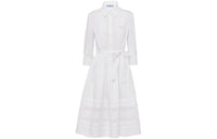 PRADA Lace-detailed Shirt Dress