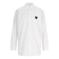 COMME des GARCONS PLAY FW25 Black Heart Shirt 'White' AX-B004-051-2