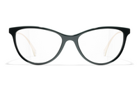 CHANEL Eyeglass Frames Unisex Green
