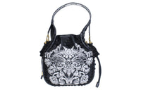 DIOR Sheepskin Bucket Bag, Handbag, Shoulder Bag Women's Black & White