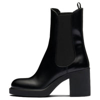 PRADA Short Chelsea Boots 8.5cm Women's Black