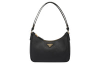 PRADA HoboSaffiano Leather Shoulder Bag Handbags Shoulder Bags Women's Black