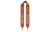 CELINE Wool Bag Straps Unisex Tan