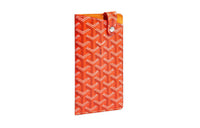 GOYARD Montmartre Canvas With Leather Cell Phone Pouch Large Size Unisex Orange