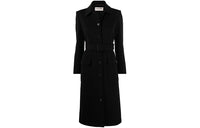 SAINT LAURENT Coats Women's Black