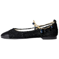 CHANEL Casual Single Shoes Women's Black