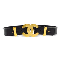 CHANEL 1996 Cc Leather Belt