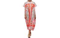 HERMES Short-Sleeved Dresses Women's Multicolor