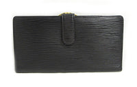 LOUIS VUITTON Zippy Epi Leather Wallet Regular Unisex Black