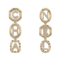 CHANEL Metal Earrings Women's Gold