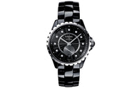 CHANEL J12 Collection Wrist Watch Automatic Mechanical Movement Ceramic Stainless Steel Strap Black Dial Women's
