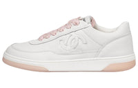 CHANEL Low-Top Skateboard Shoes Women's White Pink
