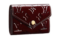 LOUIS VUITTON Victorine Cow Leather Wallet Women's Burgundy