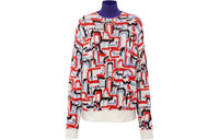 PRADA Abstract Pattern High-Neck Sweater