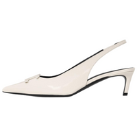 CELINE ALMA TRIOMPHE Slim Heel High Heels 5cm Women's Beige