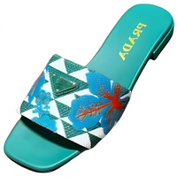 PRADA Slide Slippers Women's Green