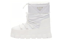 PRADA Warm Short Snow Boots Unisex White
