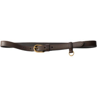 PRADA Calfskin Leather Belts Women's Brown 2CM