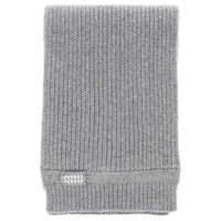 MIU MIU Wool Fabric Scarves Women's Gray