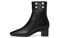 HERMES Decouverte 50 Ankle Boots Women's Black