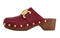 LOUIS VUITTON Cottage Rubber Sole Wrap-toe Slippers Women's Burgundy