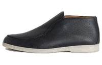 Loro Piana Open Walk Ankle Boots Men's Marine Blue