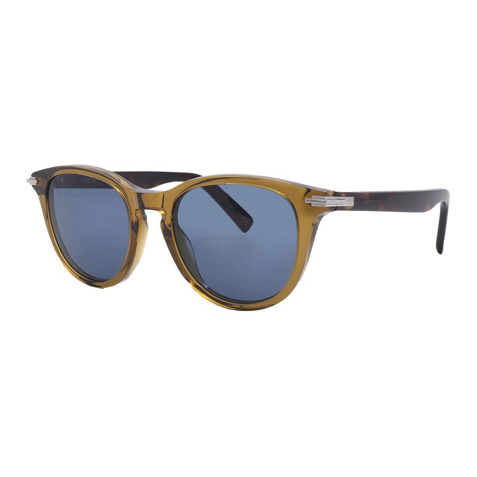 DIOR Acetate Round Sunglasses Men's Dark Green